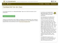 Screenshot van website
