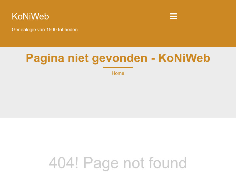 Screenshot van website