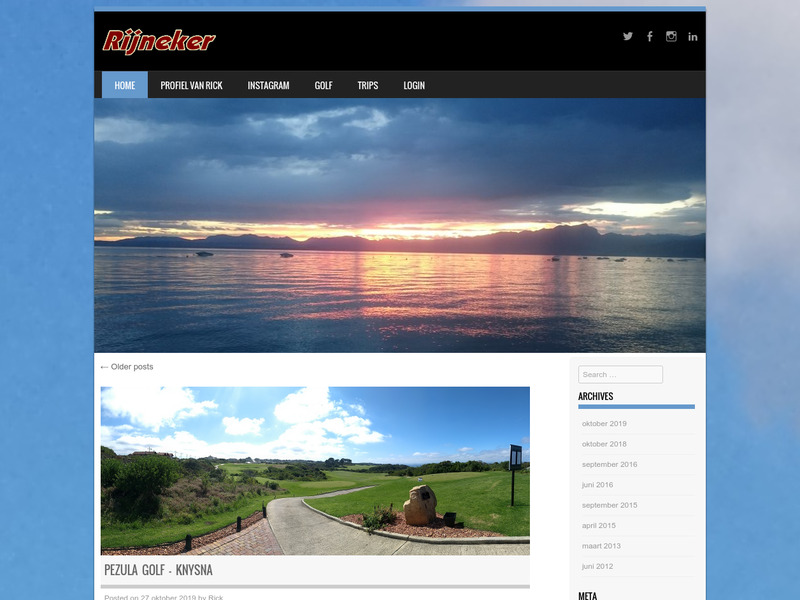 Screenshot van website