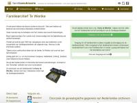 Screenshot van website