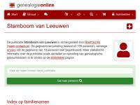 Screenshot van website