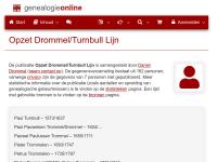 Screenshot van website