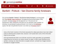 Screenshot van website