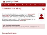 Screenshot van website