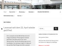 Screenshot van website