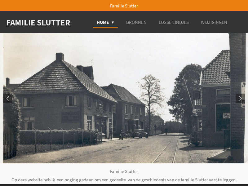 Screenshot van website