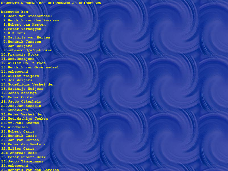 Screenshot van website