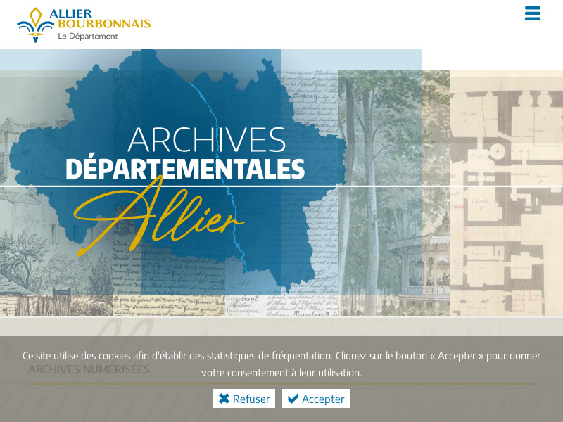 Screenshot van website