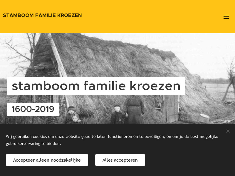 Screenshot van website