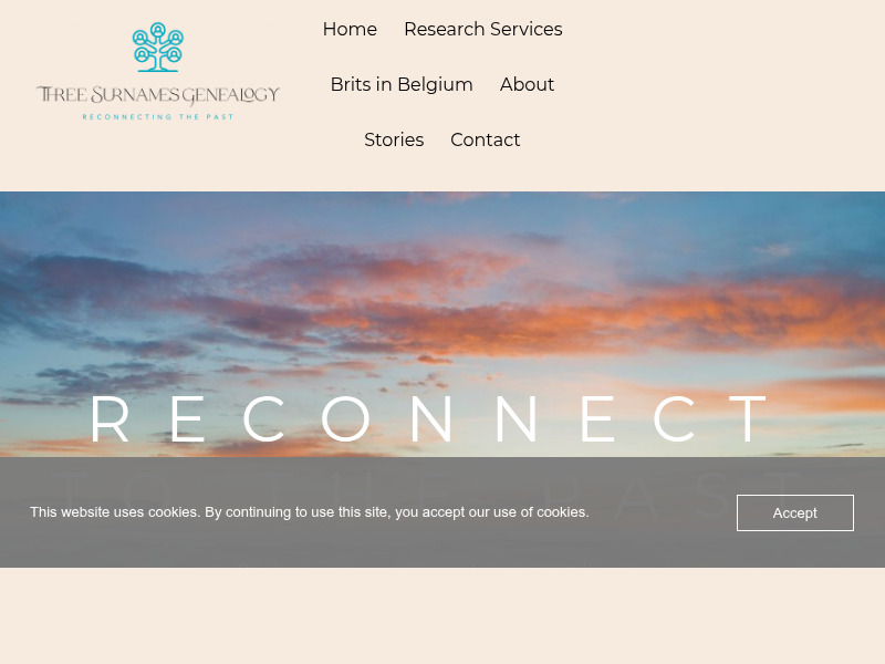 Screenshot van website