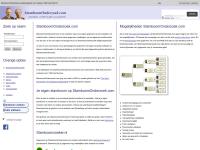 Screenshot van website