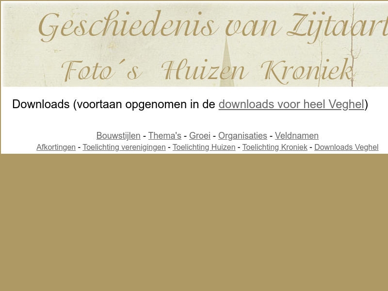 Screenshot van website