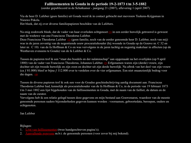 Screenshot van website