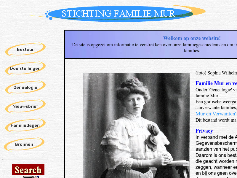 Screenshot van website