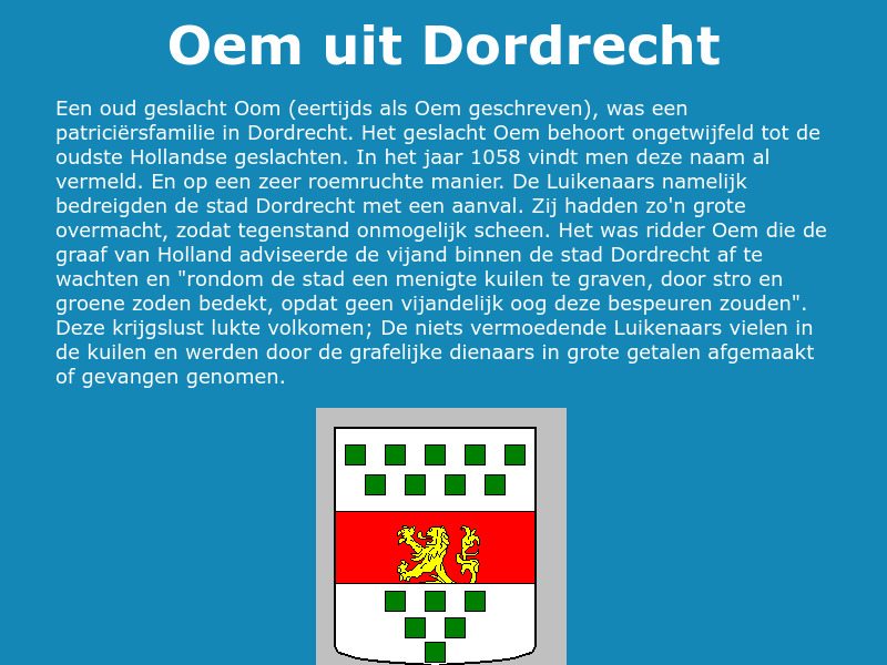 Screenshot van website