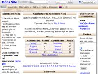 Screenshot van website