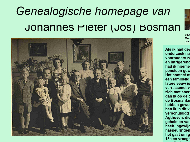 Screenshot van website