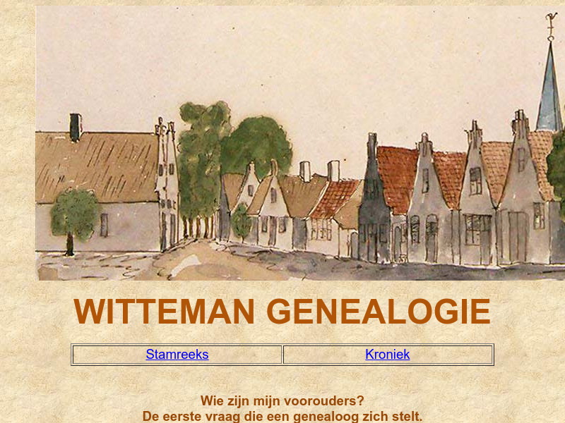 Screenshot van website