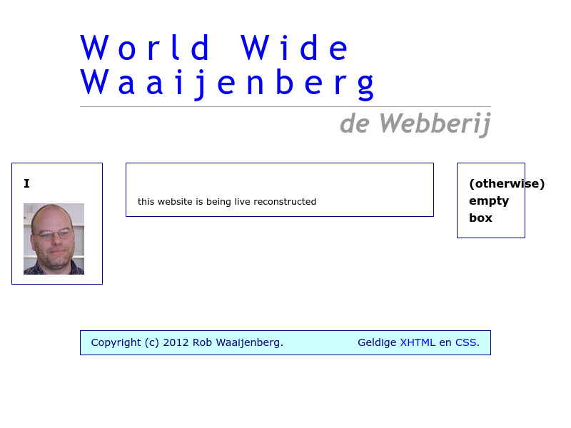 Screenshot van website