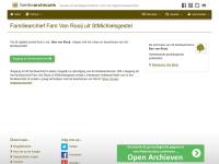 Screenshot van website