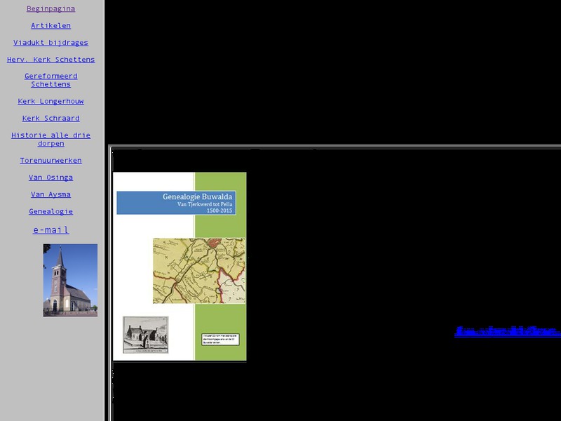 Screenshot van website