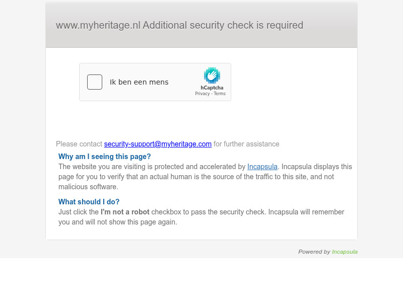 Screenshot van website