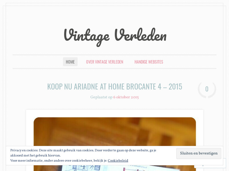 Screenshot van website