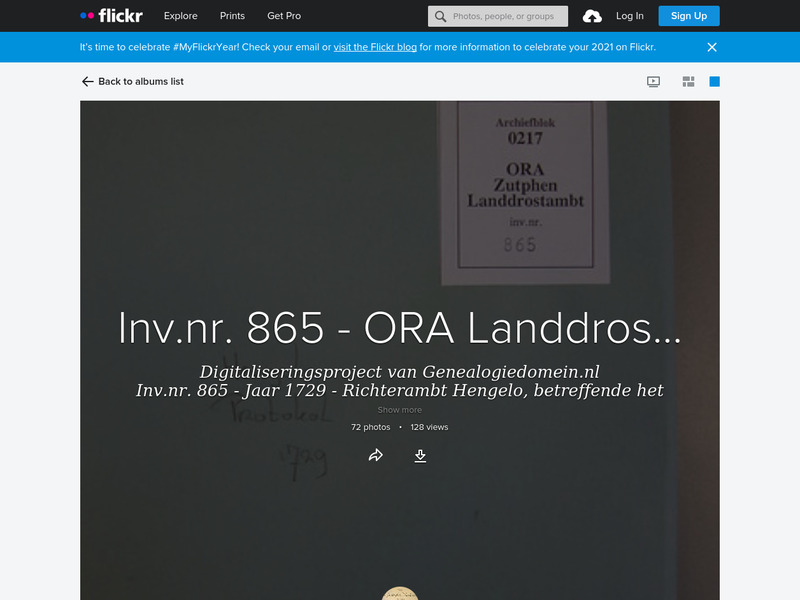 Screenshot van website