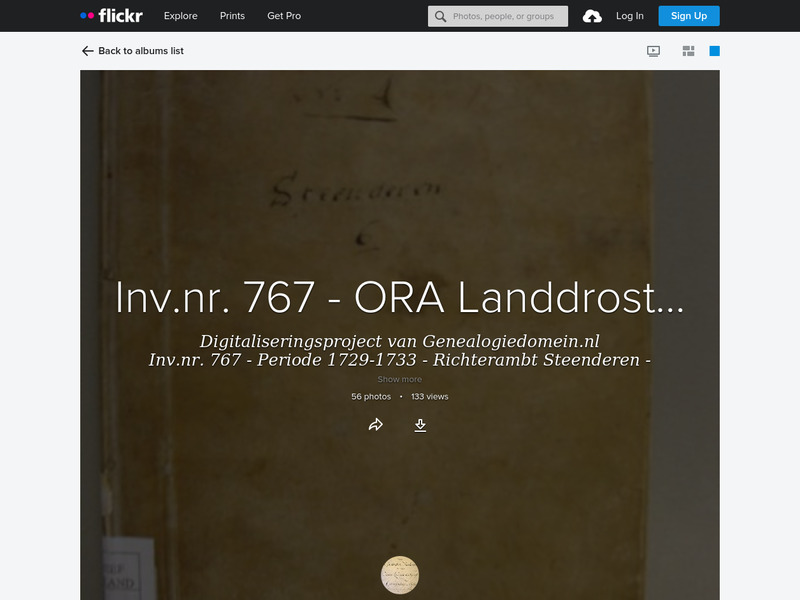 Screenshot van website