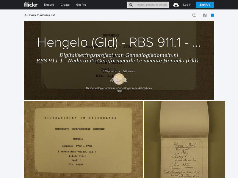 Screenshot van website