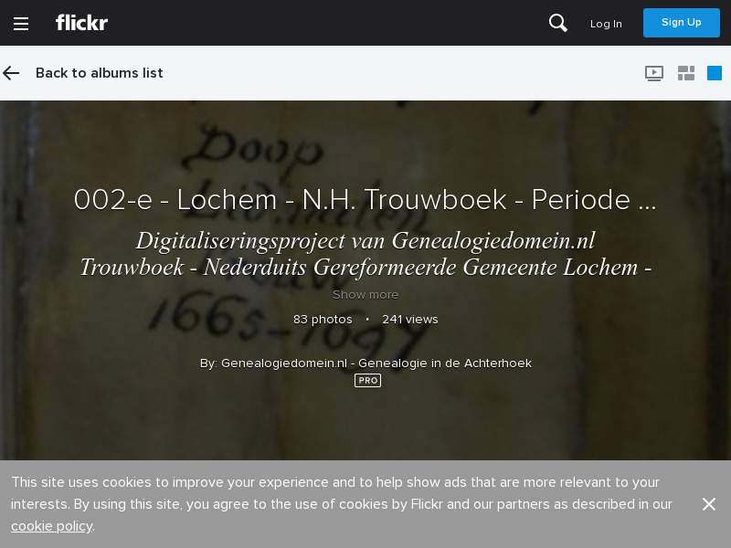 Screenshot van website