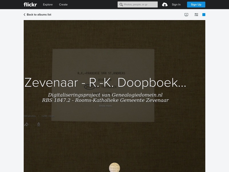 Screenshot van website