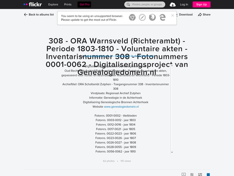 Screenshot van website