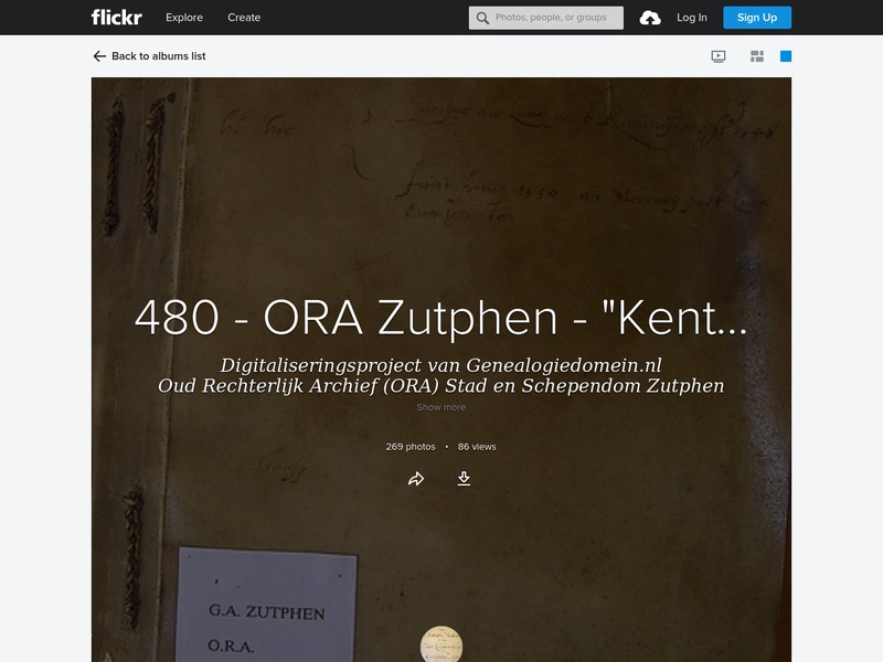 Screenshot van website