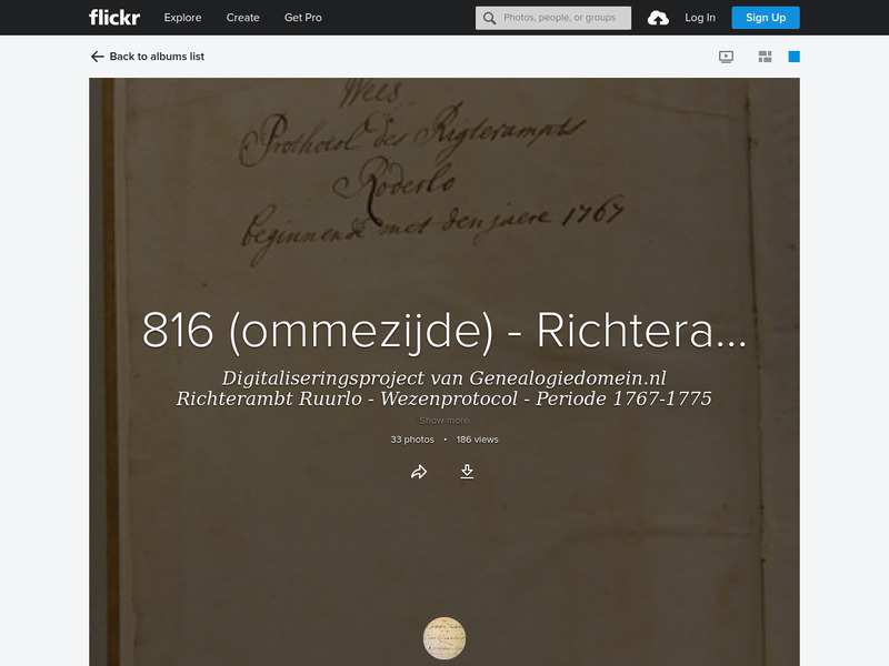 Screenshot van website