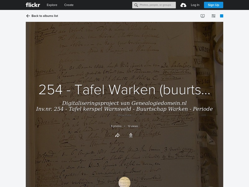 Screenshot van website