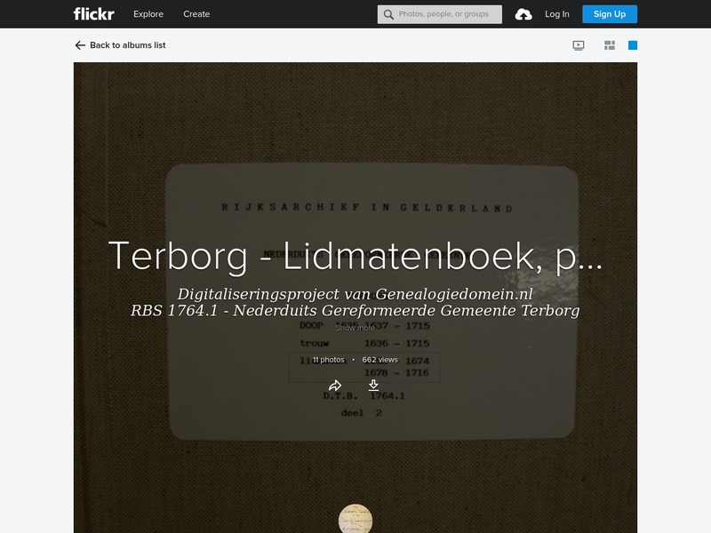 Screenshot van website