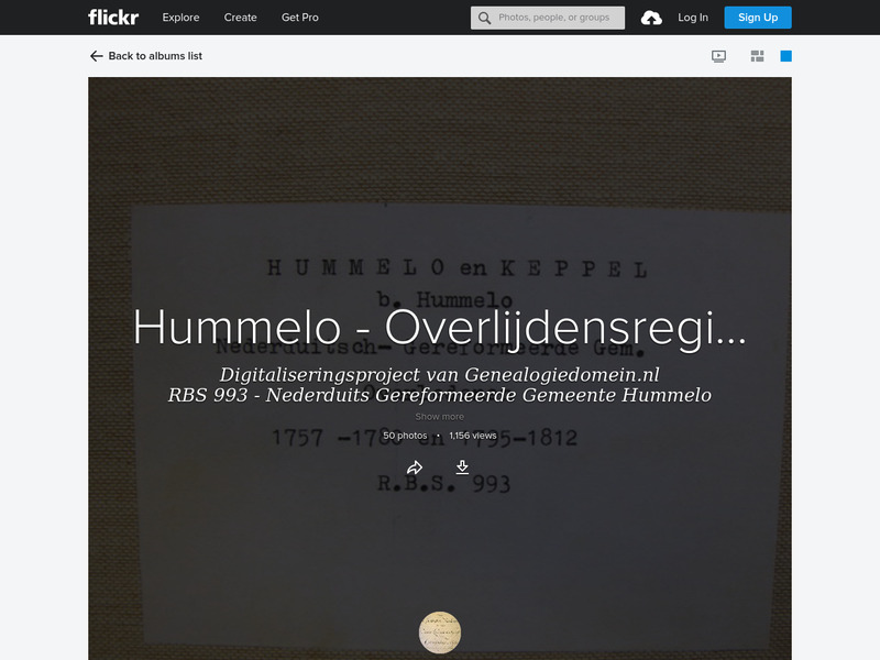 Screenshot van website