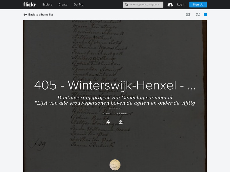 Screenshot van website