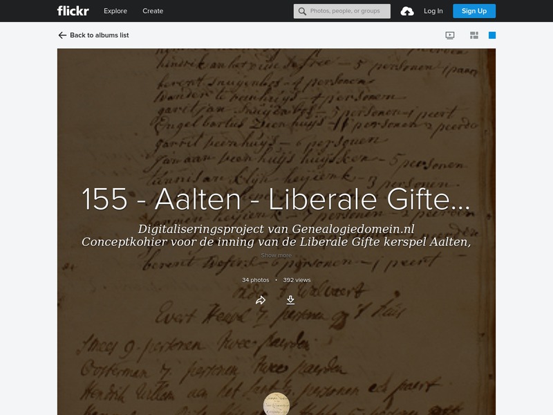 Screenshot van website