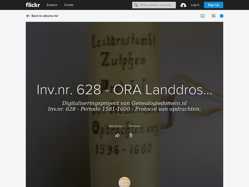 Screenshot van website