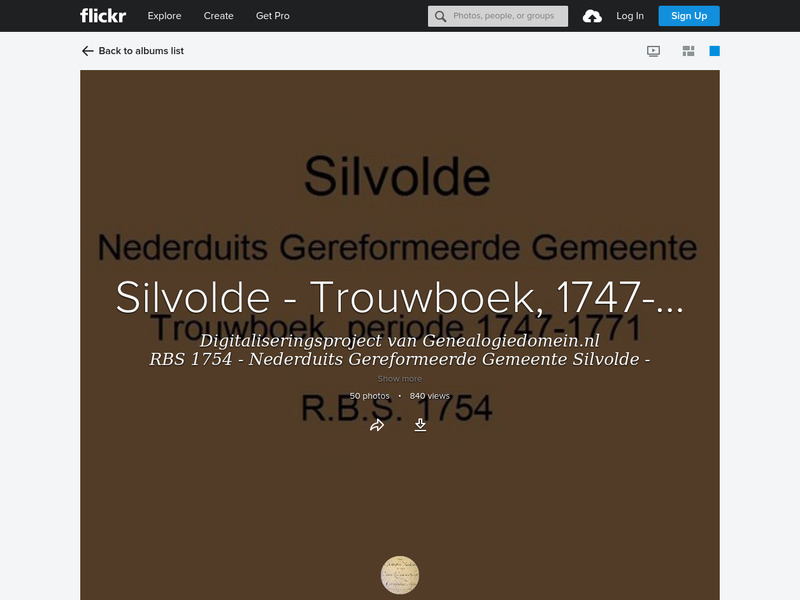 Screenshot van website