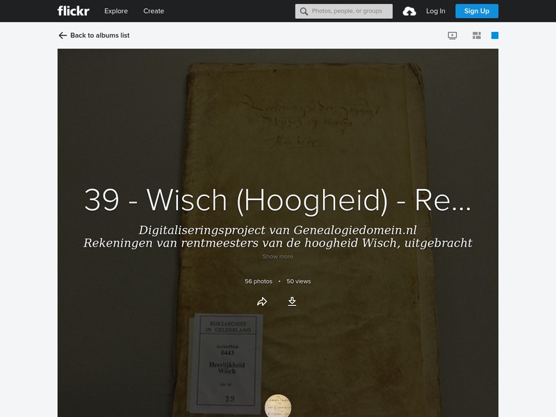 Screenshot van website