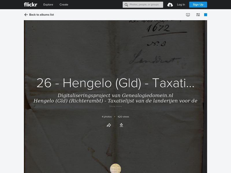 Screenshot van website