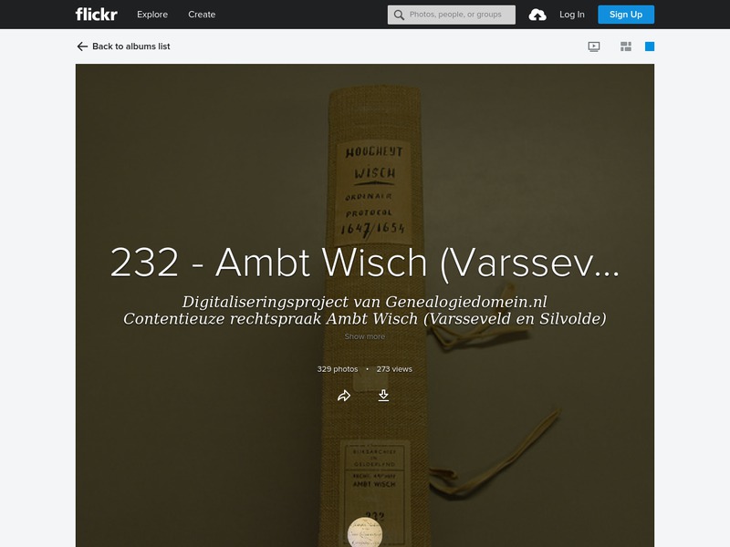 Screenshot van website