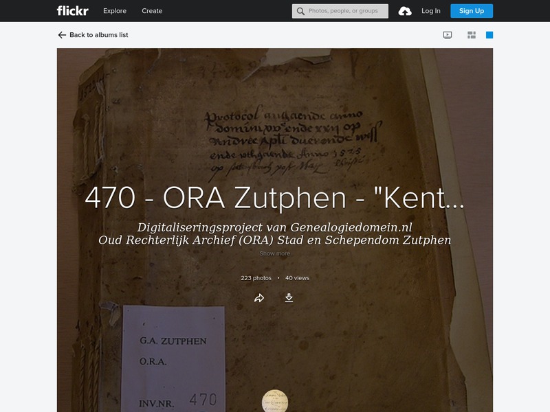 Screenshot van website