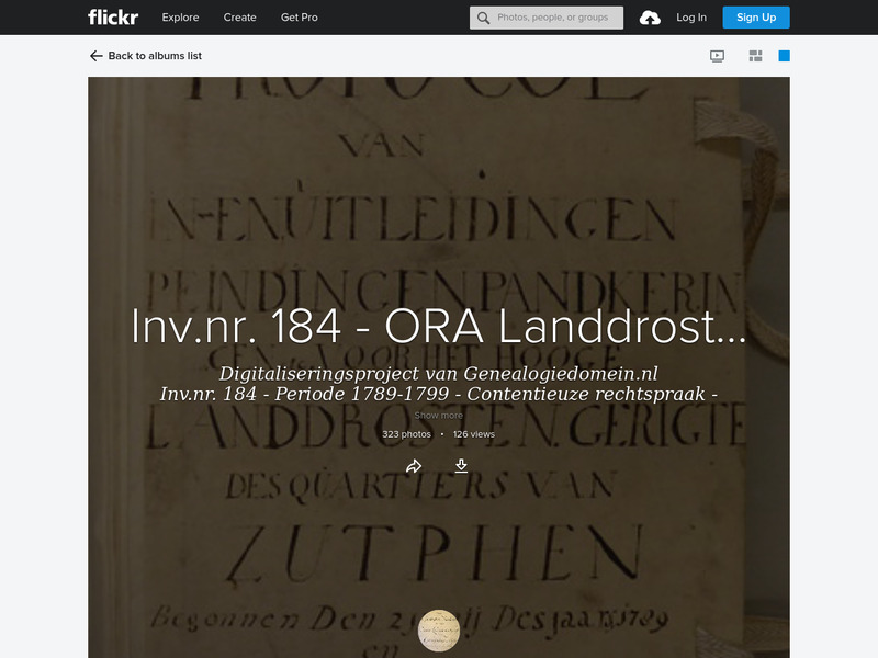 Screenshot van website