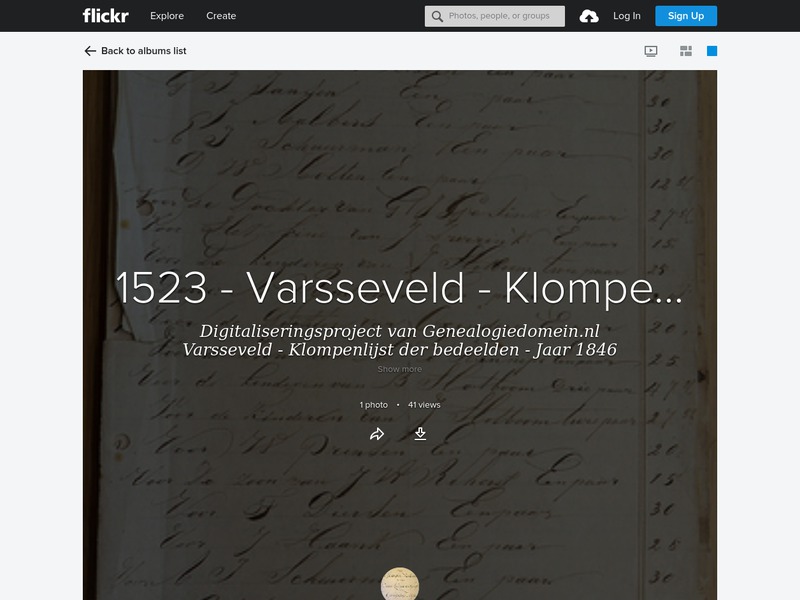 Screenshot van website