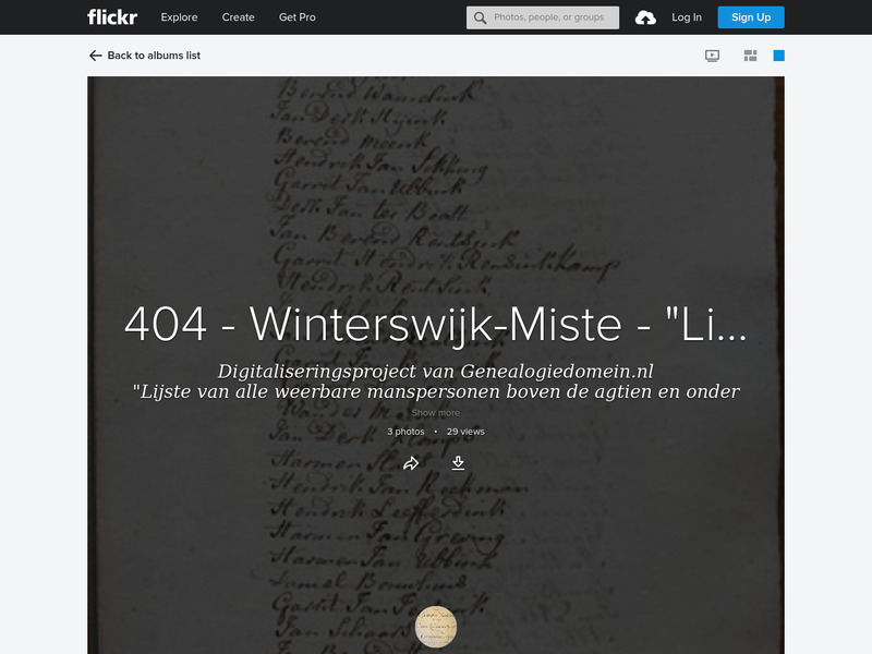 Screenshot van website