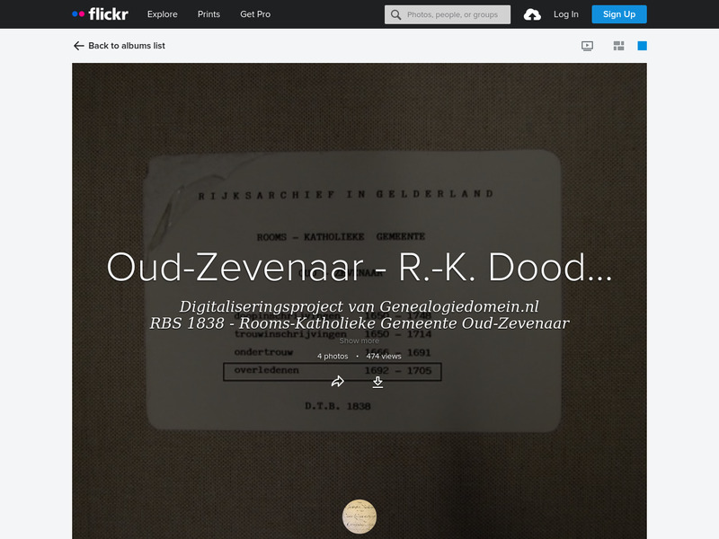Screenshot van website